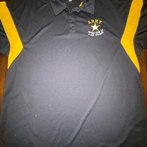 Army Dad  Black and Gold Men's Polo
